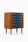 Teak and Blue Lacquered Bureau attributed to Arne Vodder, 1950s 2