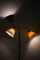 Stehlampe aus Messing, schwarzem Metall und originalen Lampenschirmen, Josef Frank zugeschrieben, 1938 7