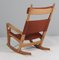 Rocking Lounge Chair attribué à Hans J. Wegner pour Getama, 1970s 6