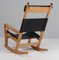 Rocking Lounge Chair attribué à Hans J. Wegner pour Getama, 1970s 7