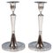 Empire Silver Candleholders by Johann Kaba, Vienna, Austria, 1803, Set of 2 1