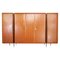 Large Mid-Century Wardrobe in Walnut, Birch and Brass by Silvio Cavatorta, Italy, 1958 1