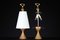 Patinated Brass Table Lamps attributed to Max Ingrand for Fontana Arte, Italy, 1956, Set of 2, Image 12
