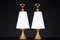 Lampes de Bureau en Laiton Patiné attribuées à Max Ingrand pour Fontana Arte, Italie, 1956, Set de 2 11
