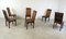 Mid-Century Bamboo High Back Dining Chairs with Table, 1960s, Set of 7 13