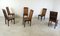 Mid-Century Esszimmerstühle aus Bambus mit hoher Rückenlehne und Tisch, 1960er, 7 . Set 13