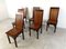 Mid-Century Bamboo High Back Dining Chairs with Table, 1960s, Set of 7, Image 12