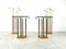 T18 Glass and Brass Side Tables by Peter Ghyczy, 1970, Set of 4, Image 5