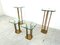 T18 Glass and Brass Side Tables by Peter Ghyczy, 1970, Set of 4, Image 6