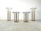 T18 Glass and Brass Side Tables by Peter Ghyczy, 1970, Set of 4 8