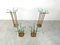 T18 Glass and Brass Side Tables by Peter Ghyczy, 1970, Set of 4 2