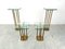 T18 Glass and Brass Side Tables by Peter Ghyczy, 1970, Set of 4 3