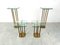 T18 Glass and Brass Side Tables by Peter Ghyczy, 1970, Set of 4, Image 3