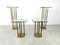 T18 Glass and Brass Side Tables by Peter Ghyczy, 1970, Set of 4 4