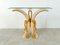 Vintage Faux Tusk Console Table, 1980s 5