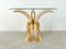 Vintage Faux Tusk Console Table, 1980s, Image 5