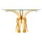 Vintage Faux Tusk Console Table, 1980s 1