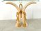 Vintage Faux Tusk Console Table, 1980s 11