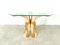 Vintage Faux Tusk Console Table, 1980s, Image 3