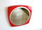 Vintage Space Age Mirror in Red, 1970s 3