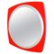 Vintage Space Age Mirror in Red, 1970s 1