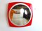 Miroir Space Age Vintage Rouge, 1970s 5