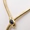 18k Yellow Gold Tubogas Link Snake Necklace with Sapphire and Rubies, 1970s 15