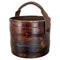 Hollywood Regency Argentinian Leather Waste Paper Basket, 1950s 1