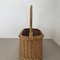 Large Mid-Century Bauhaus Rattan Magazine Holder, 1970s, Image 6