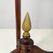 Italian Liberty Style Square Wooden High Column with Brass Details, 1940s 13