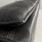 Italian Modern Black Leather Sofa by Carlo Bartoli Rossi for Albizzate, 1970s 7
