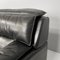 Italian Modern Black Leather Sofa by Carlo Bartoli Rossi for Albizzate, 1970s 12