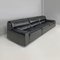 Italian Modern Black Leather Sofa by Carlo Bartoli Rossi for Albizzate, 1970s 4