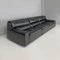 Schwarzes italienisches Ledersofa von Carlo Bartoli Rossi für Albizzate, 1970er 4