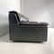 Italian Modern Black Leather Sofa by Carlo Bartoli Rossi for Albizzate, 1970s 6