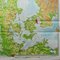 Mapa o carta mural vintage del Atlántico norte, años 70, Imagen 5