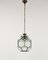 Mid-Century Deckenlampe aus Messing & Abgeschrägtem Glas im Stil von Adolf Loos, Italien, 1950er 11