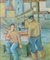 Jose Ramon Arostegui, Due pescatori, Olio su tela, Immagine 1