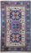 Alfombra oriental vintage tejida a mano con motivos de animales, Imagen 1