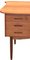 Danish Kidney-Shaped Desk in Teak, 1950s 6