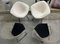 421 Diamond Chairs in Black with Off White Upholstery by Harry Bertoia for Knoll, 1980s, Set of 2 6