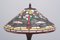 Lampe de Bureau Libellule Style Tiffany en Vitrail, 1980s 2