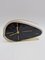 Horloge Noire Vintage en Laiton et Plastique par Prim, 1950 1