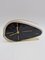 Vintage Black Clock in Brass and Plastic by Prim, 1950 1