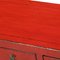 Credenza vintage dipinta in rosso, Immagine 3