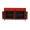 Credenza vintage dipinta in rosso, Immagine 4