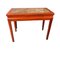 Table Console Antique avec Plateau en Marbre Peint en Rouge 3