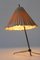 Mid-Century Modern Austrian Brass Crowfoot Table Lamp by J.T. Kalmar, 1950s 10