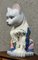 Late 20th Century Chinese Porcelain Sculpture Representing a Cat 2