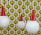 Ball White and Red 3 Flame Frosted Glass Cascade Lamp 9